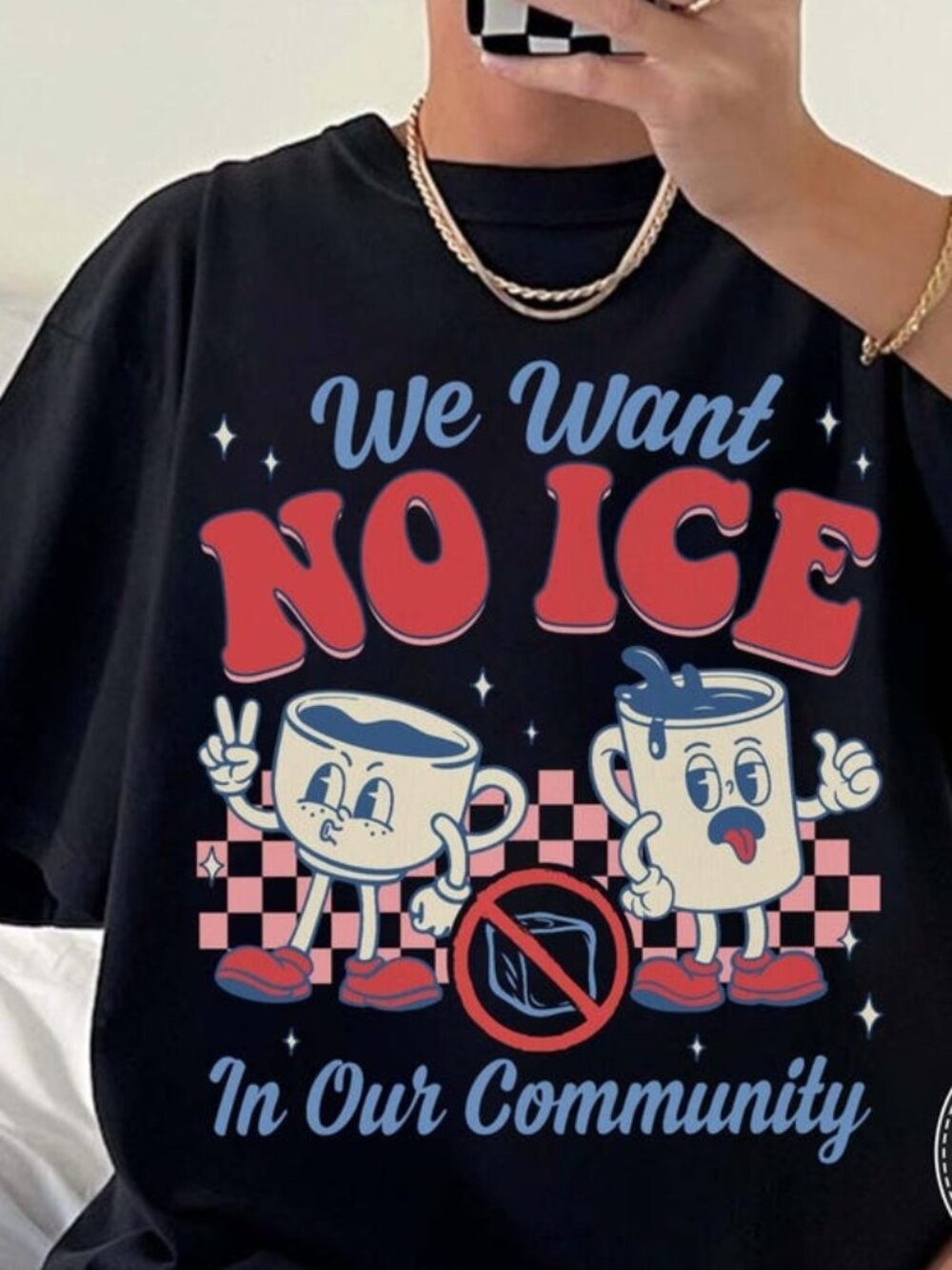 No ICE In Our Community T-shirt, Social Justice Graphic Tee
